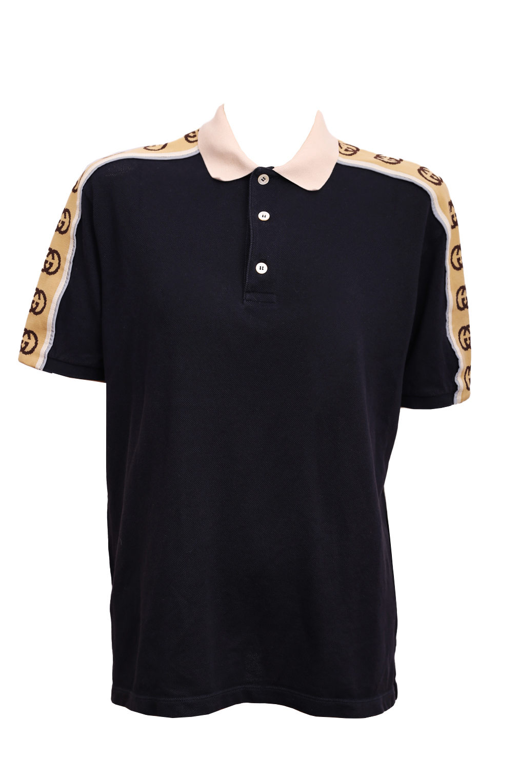 Gucci Cotton Monogram Polo Shirt - Preowned