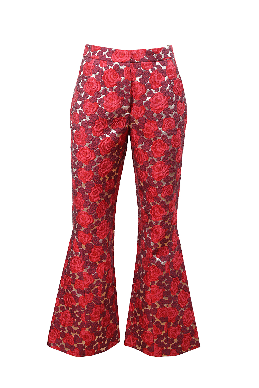 Dolce & Gabbana Embroidered Rose Pattern Trousers - Preowned