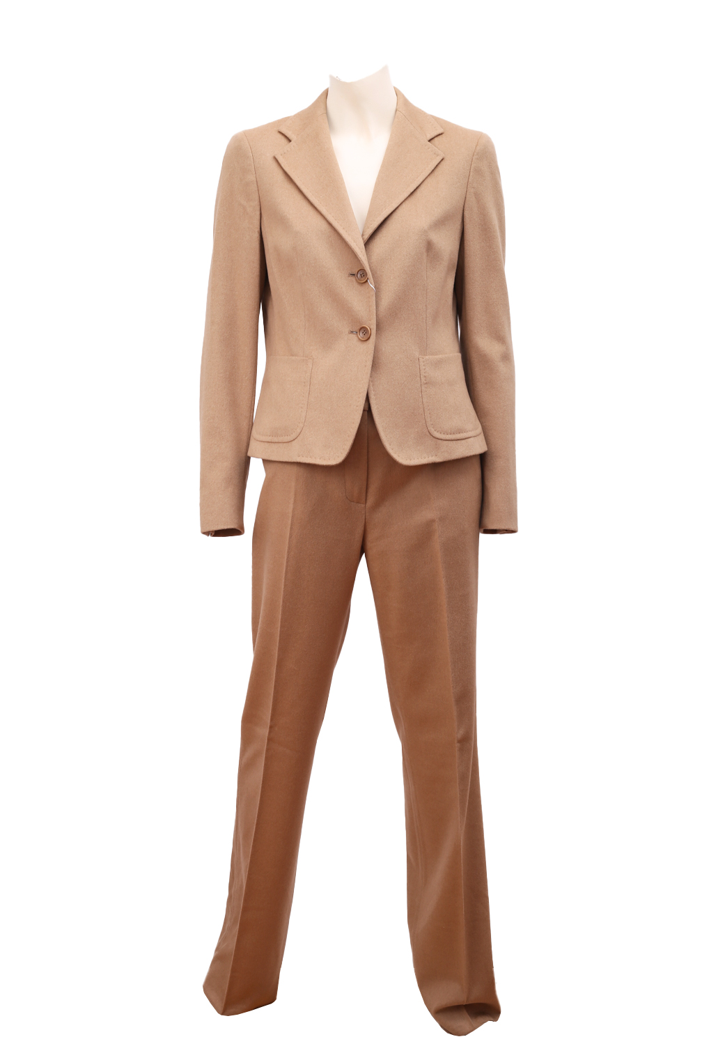 MaxMara Taupe Camel Hair Suit - Preowned